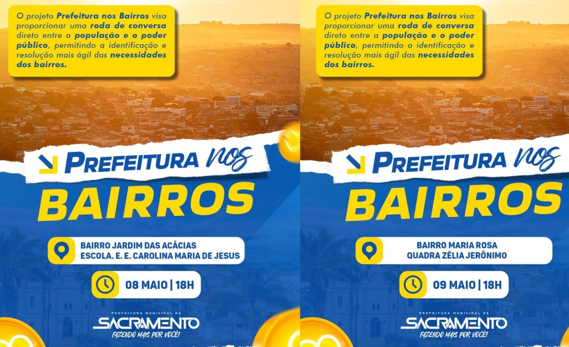 Prefeitura nos Bairros chega ao Jardim das Acácias e Maria Rosa