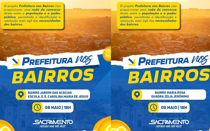 Prefeitura nos Bairros chega ao Jardim das Acácias e Maria Rosa