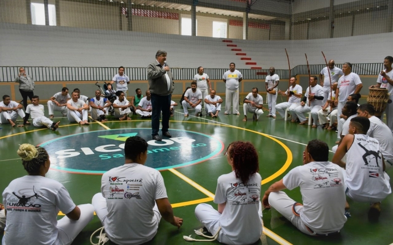 Grupo “Hoje Tem Capoeira” realiza festival, no Poliesportivo Marquezinho